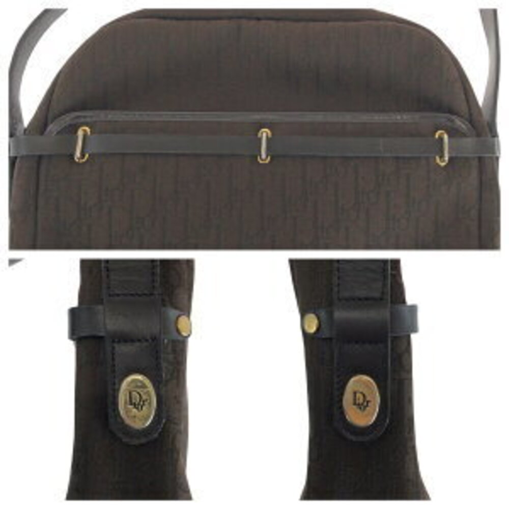 Dior Trotter Brown Canvas Shoulder Bag - Picture 9 of 10